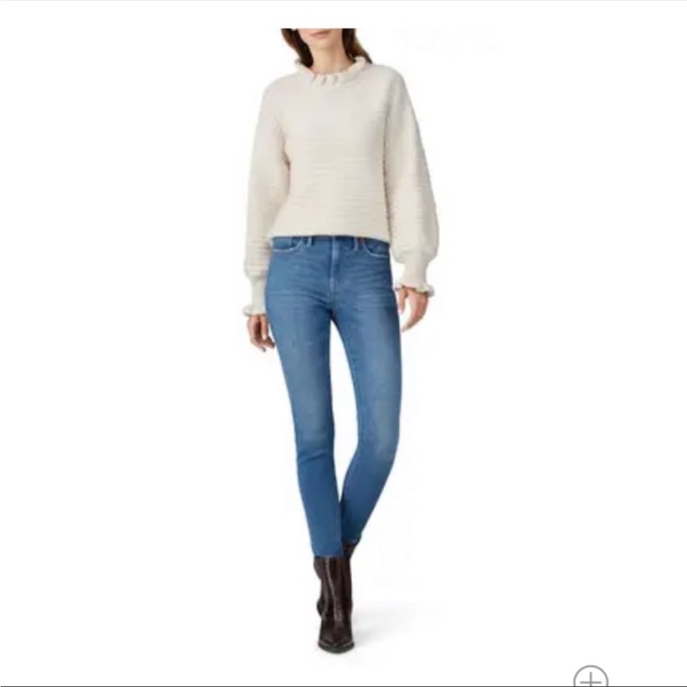 Madewell Ruffle Merino Wool Blend Sweater